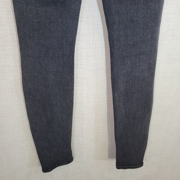 Mother The Looker Jeans Womens 24 Black Dark Wash Cat Got Your Tongue Denim - Picture 9 of 14